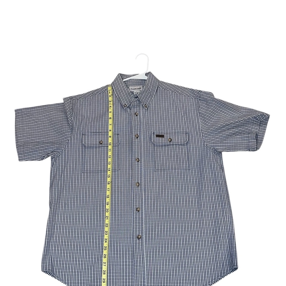 Carhartt Blue Gingham Short Sleeve Shirt - Picture 6 of 6